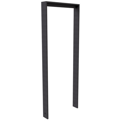 Anlehnbügel aus Flachstahl 80 x 12 mm mit Unterzug