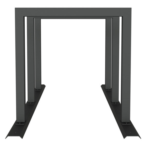 Fahrradanlehnbügel Reihenanlage Stahlrohr 60 x 60 mm