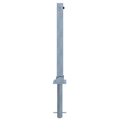 Absperrpfosten 70 x 70 mm umlegbar mit Profilzylinderschloss