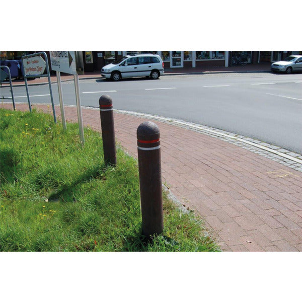 Recyclingpfosten Halbkugelkopf Ø 150 mm