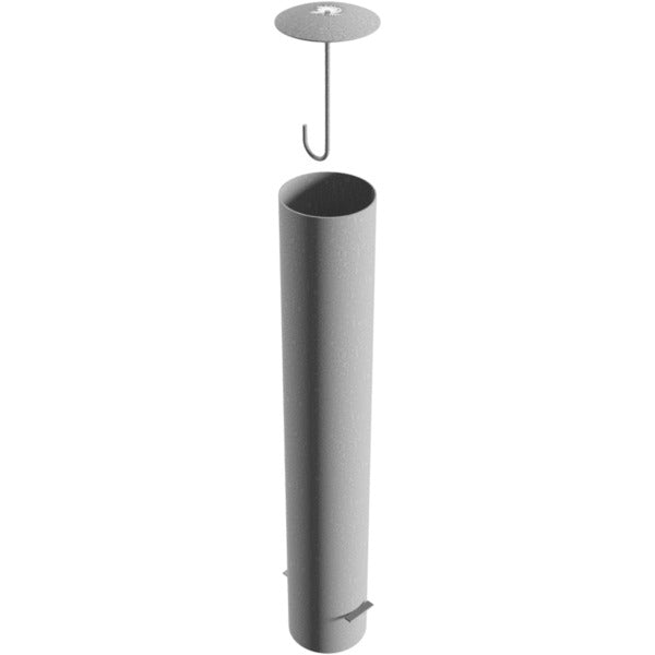 Absperrpoller Stahlrohr Ø 193 x 3,6 mm ortsfest zum Einbetonieren