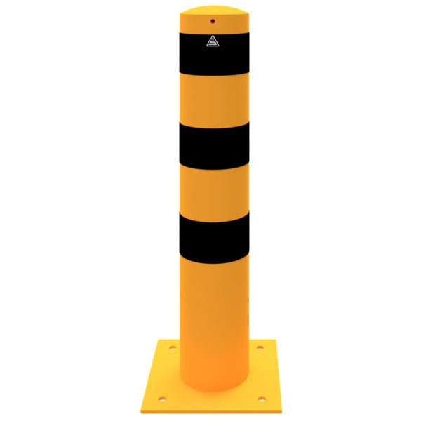 Absperrpoller Stahlrohr Ø 193 x 3,6 mm gelb / schwarz