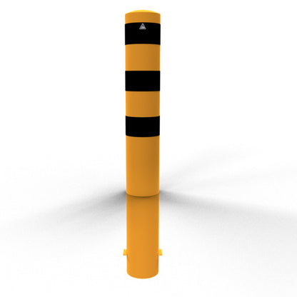 Absperrpoller Stahlrohr Ø 193 x 3,6 mm gelb / schwarz