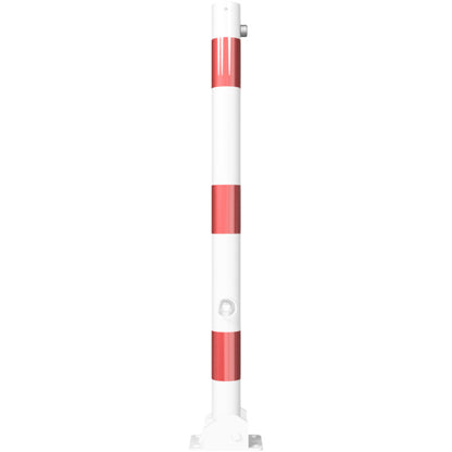 Absperrpfosten Stahlrohr Ø 60 x 2,5 mm umlegbar mit Dreikantverschluss