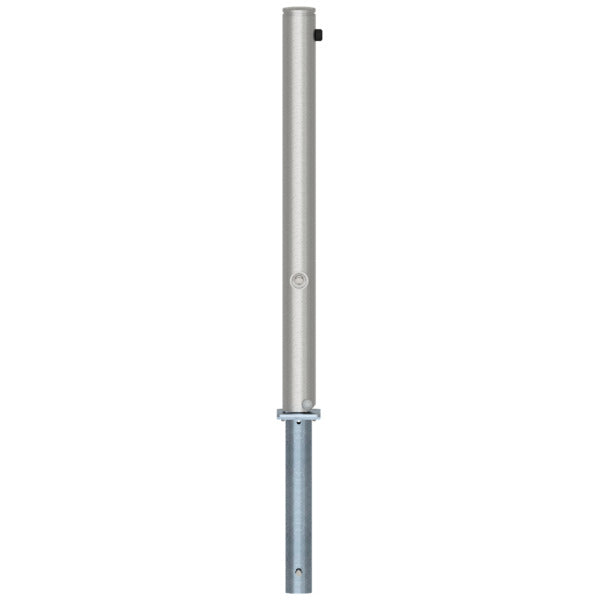 Edelstahlpfosten Ø 76 mm mit Ziernut