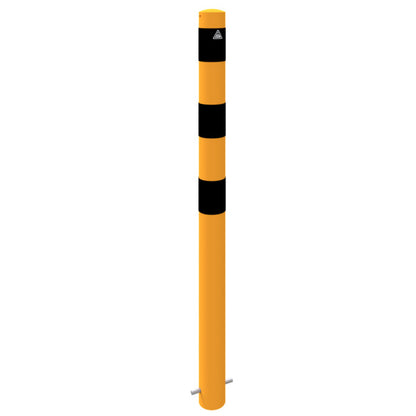 Absperrpfosten Stahlrohr Ø 89 x 2,9 mm gelb / schwarz