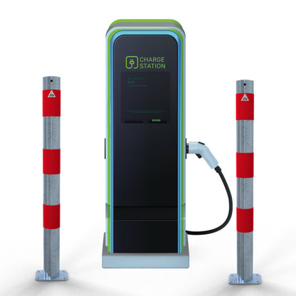 Absperrpfosten als E-Ladesäulenschutz