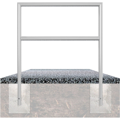 Anlehnbügel aus Stahlrohr Ø 48 x 2,5 mm