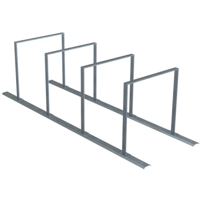 Fahrradanlehnbügel Reihenanlage Stahlrohr 50 x 12 mm