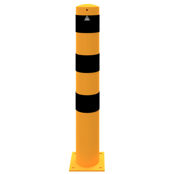 Absperrpoller Stahlrohr Ø 152 x 3,2 mm gelb / schwarz
