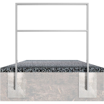 Ahnlehnbügel aus Stahlrohr 80 x 20 mm