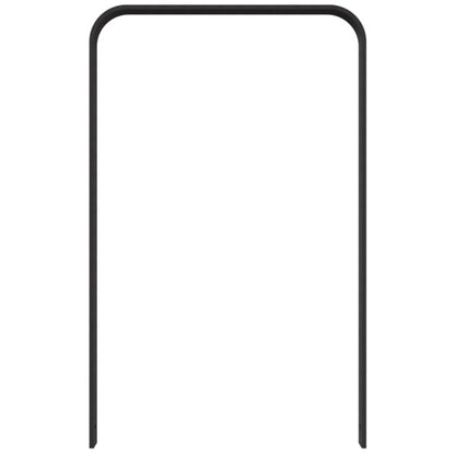 Anlehnbügel aus Flachstahl 50 x 12 mm in gebogener Ausführung