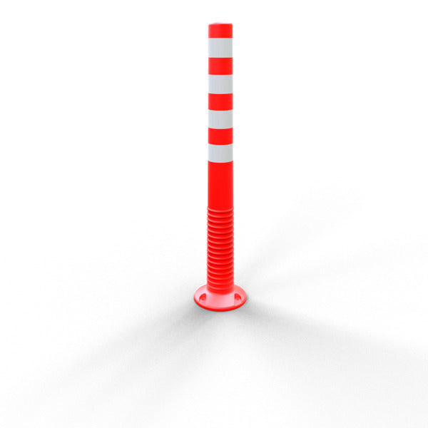 Flexipfosten rot / weiß Ø 80 mm
