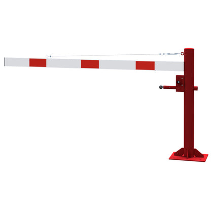Drehschranke mit Seilzugverstärkung