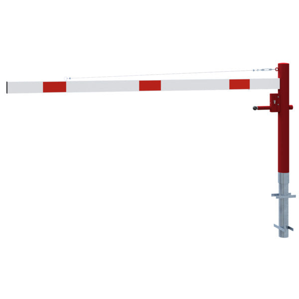 Drehschranke mit Seilzugverstärkung