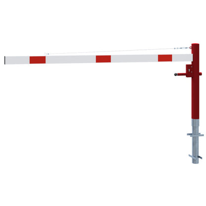 Drehschranke mit Seilzugverstärkung