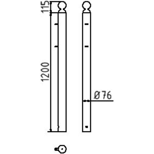 Absperrbarrieren in Verbindung mit Pfostentyp 478B Standpfosten & Rahmen-Element