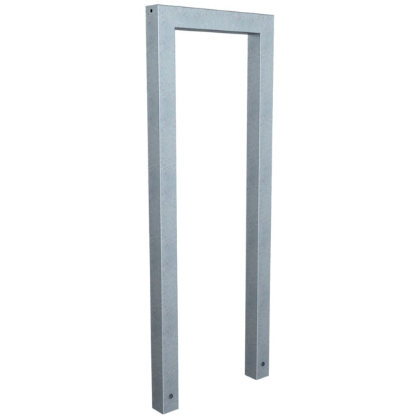Anlehnbügel aus Stahlrohr Rechteckrohr 60 x 60 mm