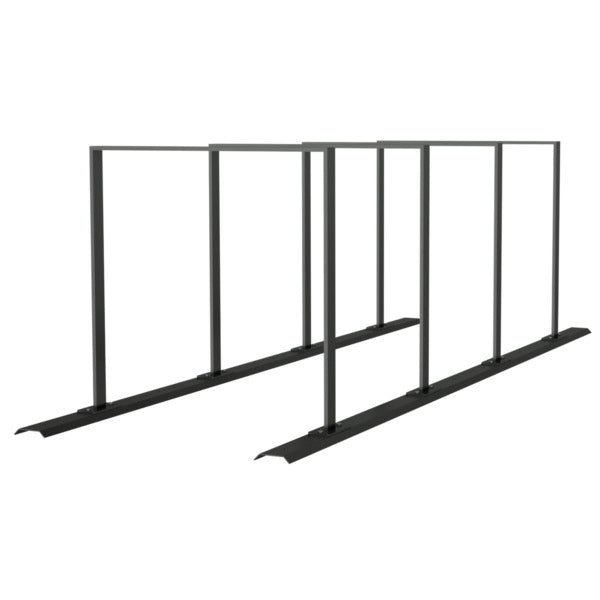 Fahrradanlehnbügel Reihenanlage Stahlrohr 50 x 12 mm