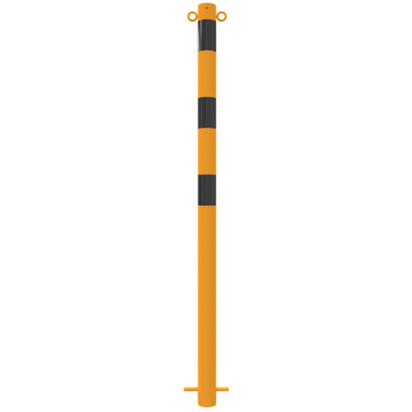 Absperrpfosten Stahlrohr Ø 60 x 2,5 mm gelb / schwarz