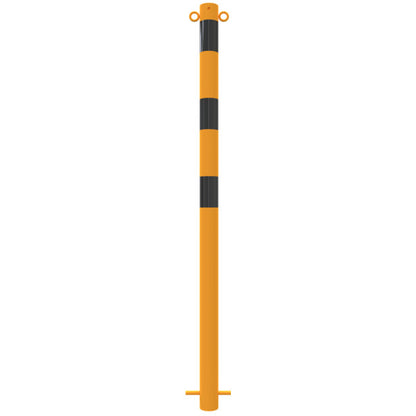 Absperrpfosten Stahlrohr Ø 60 x 2,5 mm gelb / schwarz