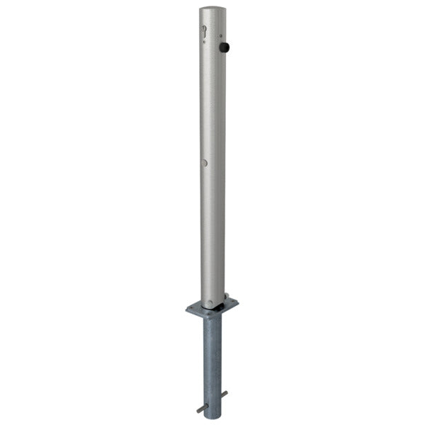 Edelstahlpfosten Ø 76 mm ohne Ziernut