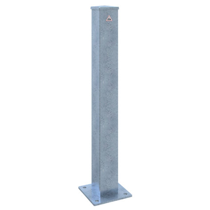 Absperrpfosten Stahlrohr 100 x 100 x 3 mm ortsfest für Dübelbefestigung