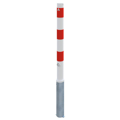 Absperrpfosten Stahlrohr Ø 76 x 2,6 mm herausnehmbar mit Dreikantverschluss