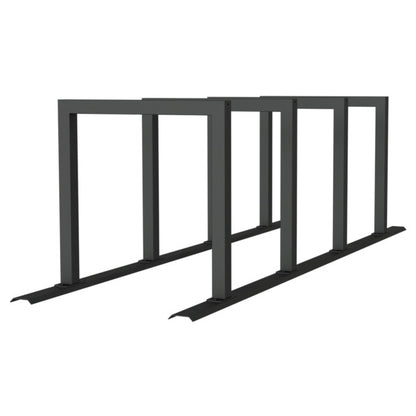 Fahrradanlehnbügel Reihenanlage Stahlrohr 60 x 60 mm