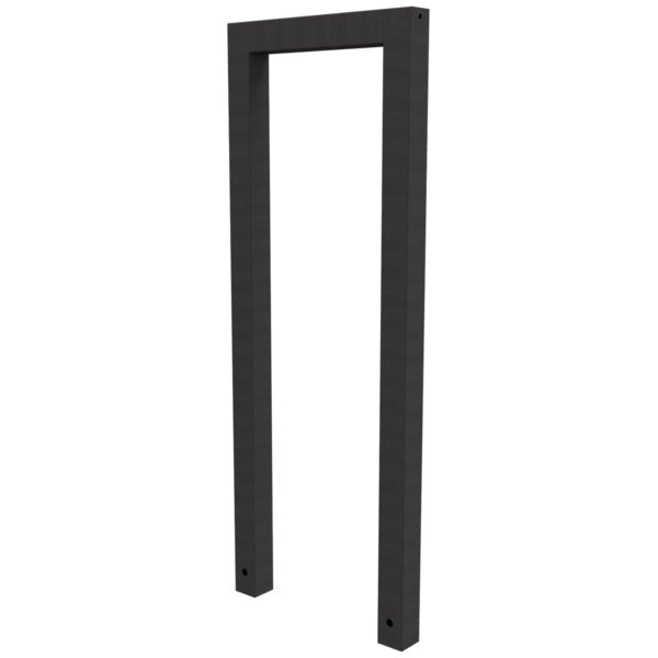 Anlehnbügel aus Stahlrohr Rechteckrohr 60 x 60 mm