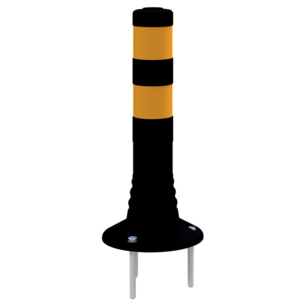 Flexipfosten schwarz / gelb Ø 80 mm