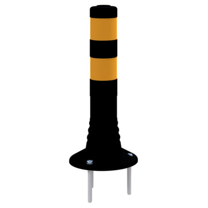 Flexipfosten schwarz / gelb Ø 80 mm