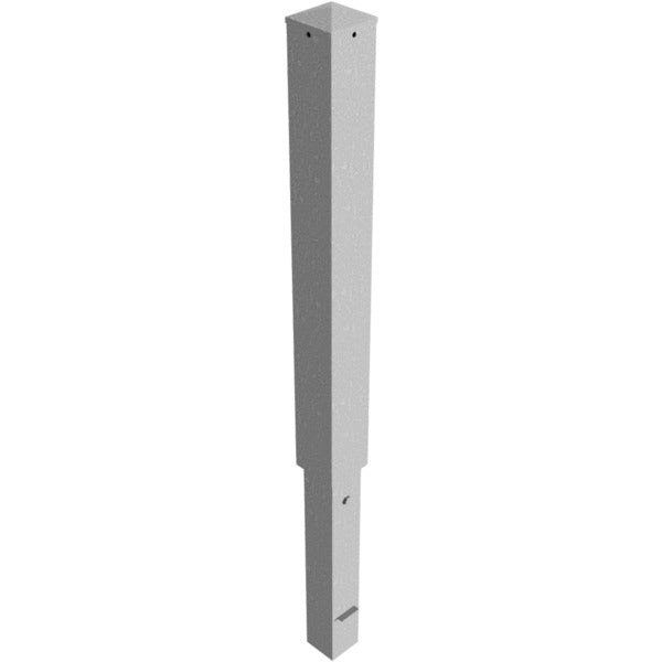 Absperrpfosten Stahlrohr 100 x 100 x 3 mm herausnehmbar mit Dreikantverschluss