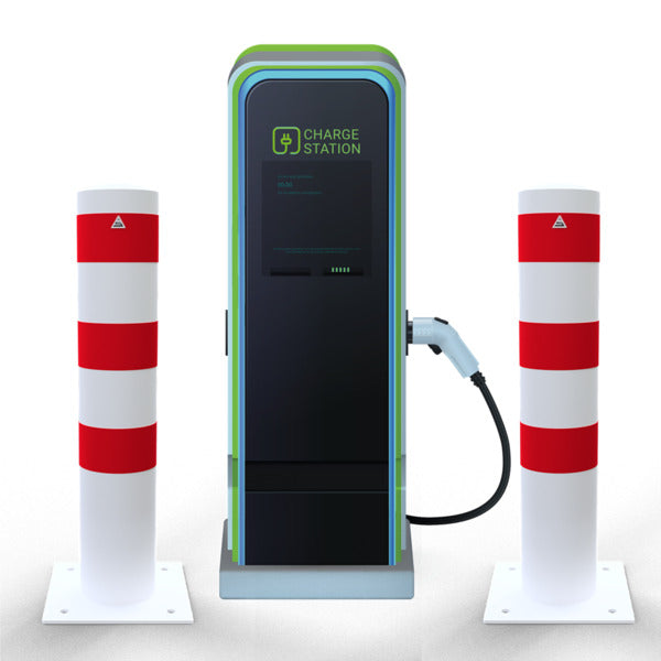 Rammschutzpoller als E-Ladesäulenschutz