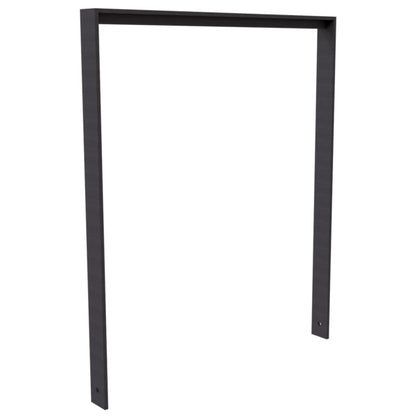 Anlehnbügel aus Flachstahl 80 x 12 mm mit Unterzug