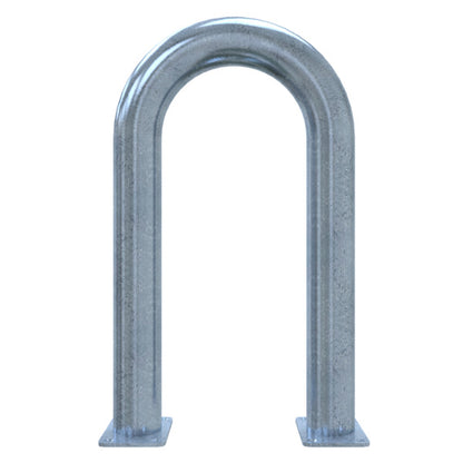 Universalbügel aus Stahlrohr Ø 76 x 2,6 mm für Dübelbefestigung