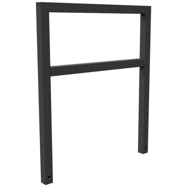 Anlehnbügel aus Stahlrohr Rechteckrohr 60 x 60 mm