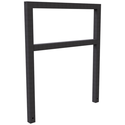 Anlehnbügel aus Stahlrohr Rechteckrohr 60 x 60 mm