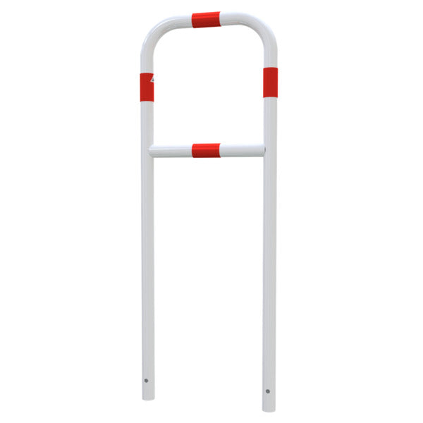 Rohrbügel aus Stahlrohr Ø 48 x 2,5 mm mit Querholm zum Einbetonieren