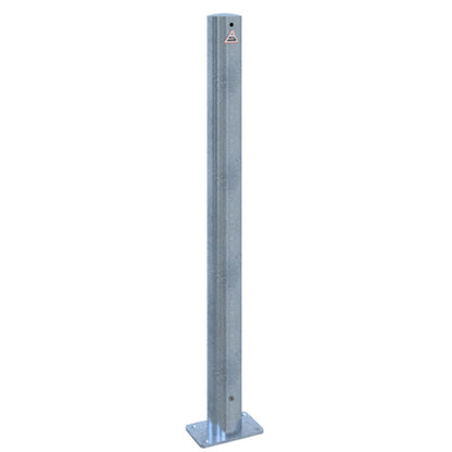 Absperrpfosten Stahlrohr Ø 76 x 2,6 mm ortsfest allseitig bis 30° neigbar
