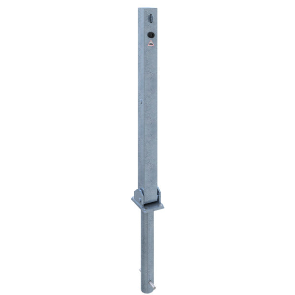 Absperrpfosten 70 x 70 mm umlegbar für Vorhangschloss
