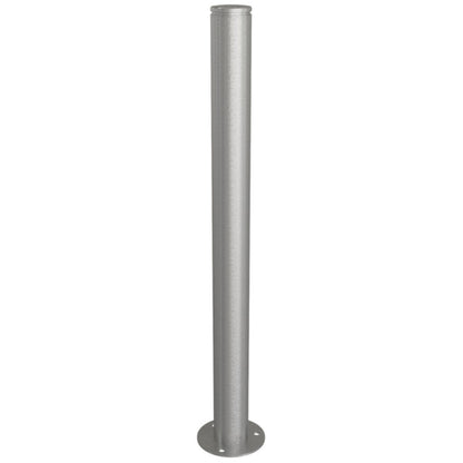 Edelstahlpfosten Ø 76 mm mit Ziernut