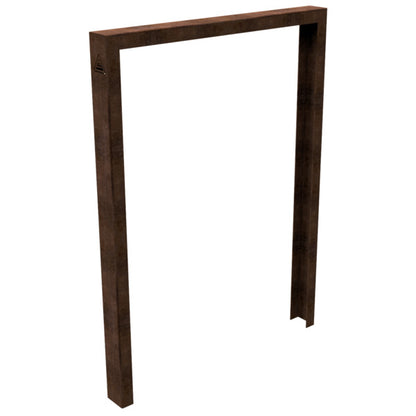 Anlehnbügel aus Cortenstahl 80 x 40 mm