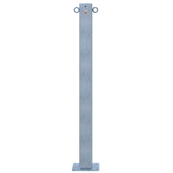 Absperrpfosten 70 x 70 mm ortsfest für Dübelbefestigung