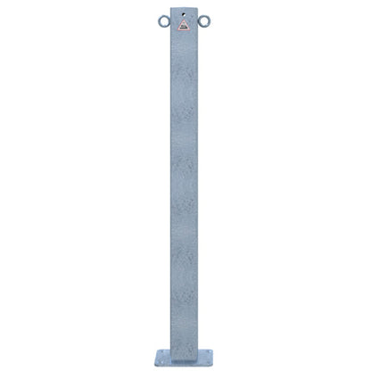 Absperrpfosten 70 x 70 mm ortsfest für Dübelbefestigung