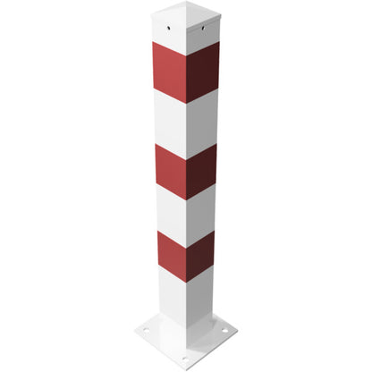 Absperrpfosten Stahlrohr 100 x 100 x 3 mm ortsfest für Dübelbefestigung