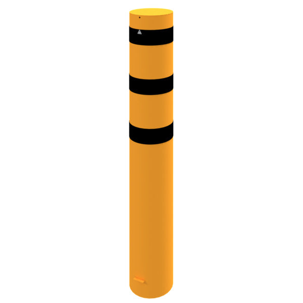 Absperrpoller Stahlrohr Ø 323 x 5 mm gelb / schwarz