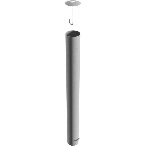 Absperrpoller Stahlrohr Ø 193 x 3,6 mm ortsfest zum Einbetonieren
