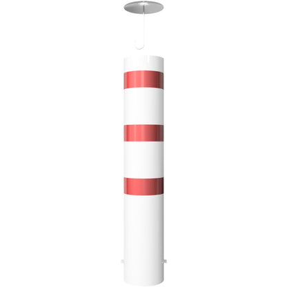 Absperrpoller Stahlrohr Ø 273 x 5 mm ortsfest zum Einbetonieren