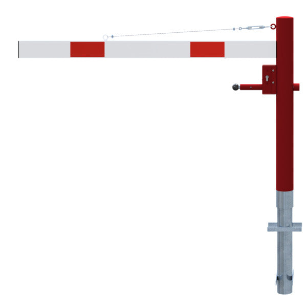 Drehschranke mit Seilzugverstärkung